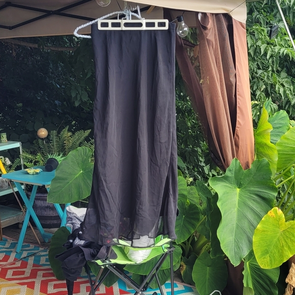 Sheer Long Goth Skirt - Picture 6 of 10